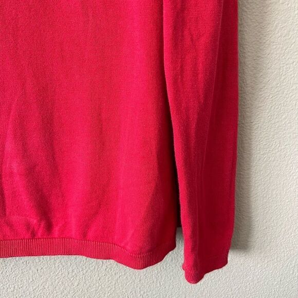 Tommy Hilfiger Ivy Preppy Academia V neck Sweater Top - Picture 3 of 9